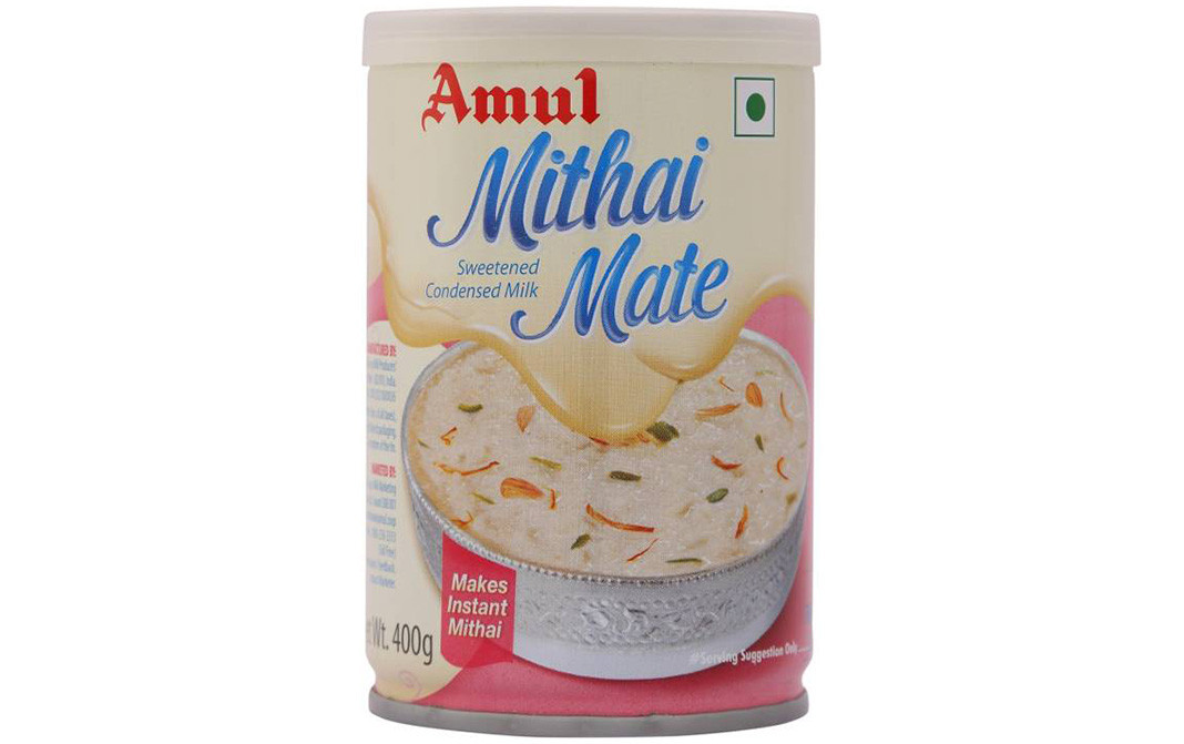 Amul Mithai Mate Sweetened Condensed Milk   Tin  400 grams